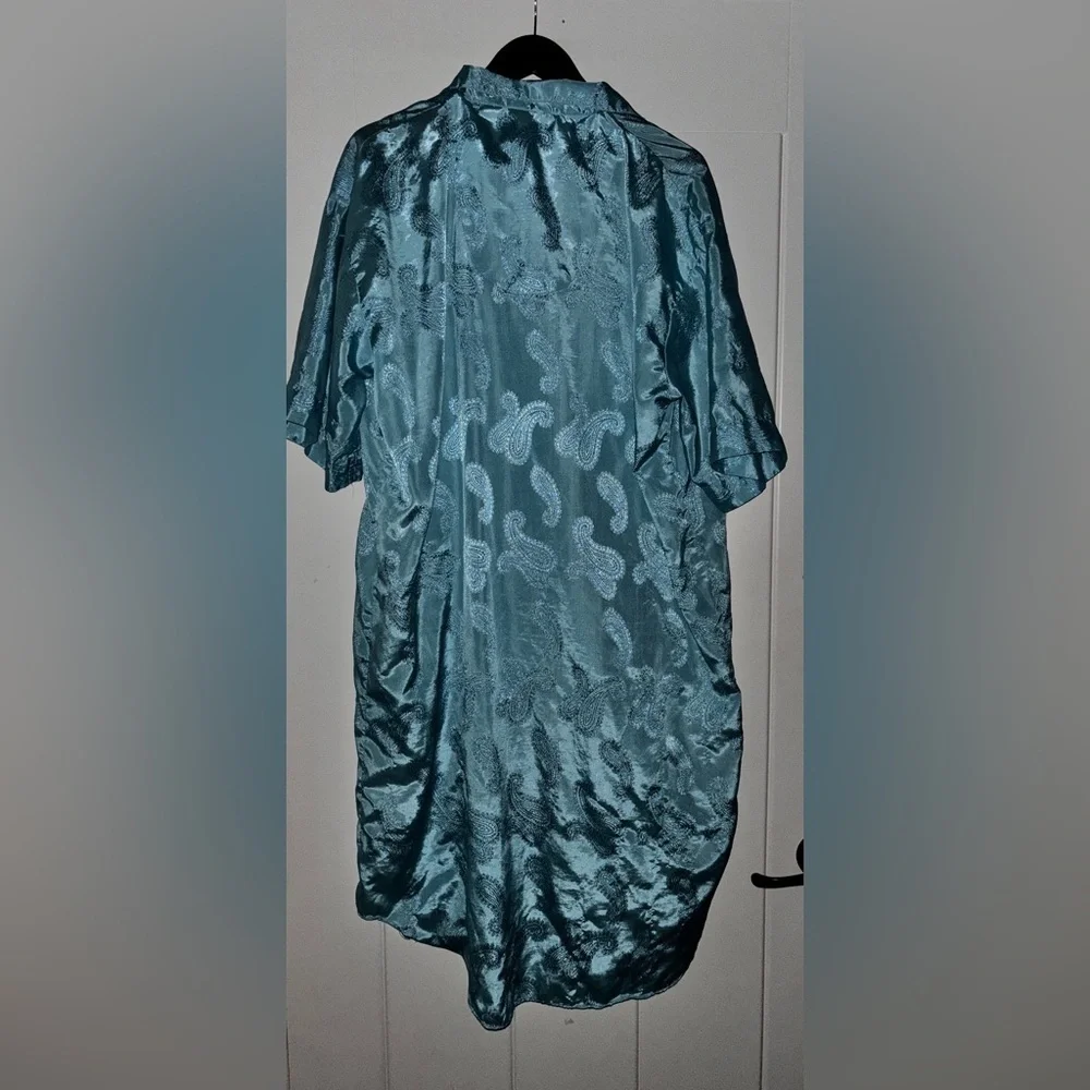 Vintage E.J.C Intimate Satin Sleep Shirt Nightgown‎ Women One Size Rest Lounge
